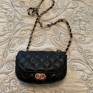 Black Crossbody/waist belt bag